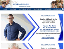 Tablet Screenshot of hearinghaven.com